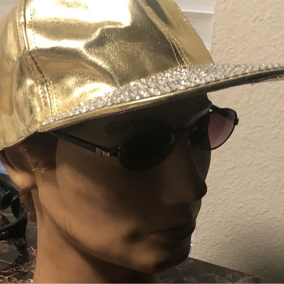 Studded metallic Gold with Studs baseball hat caps Size One Fit Al - Picture 5 of 11